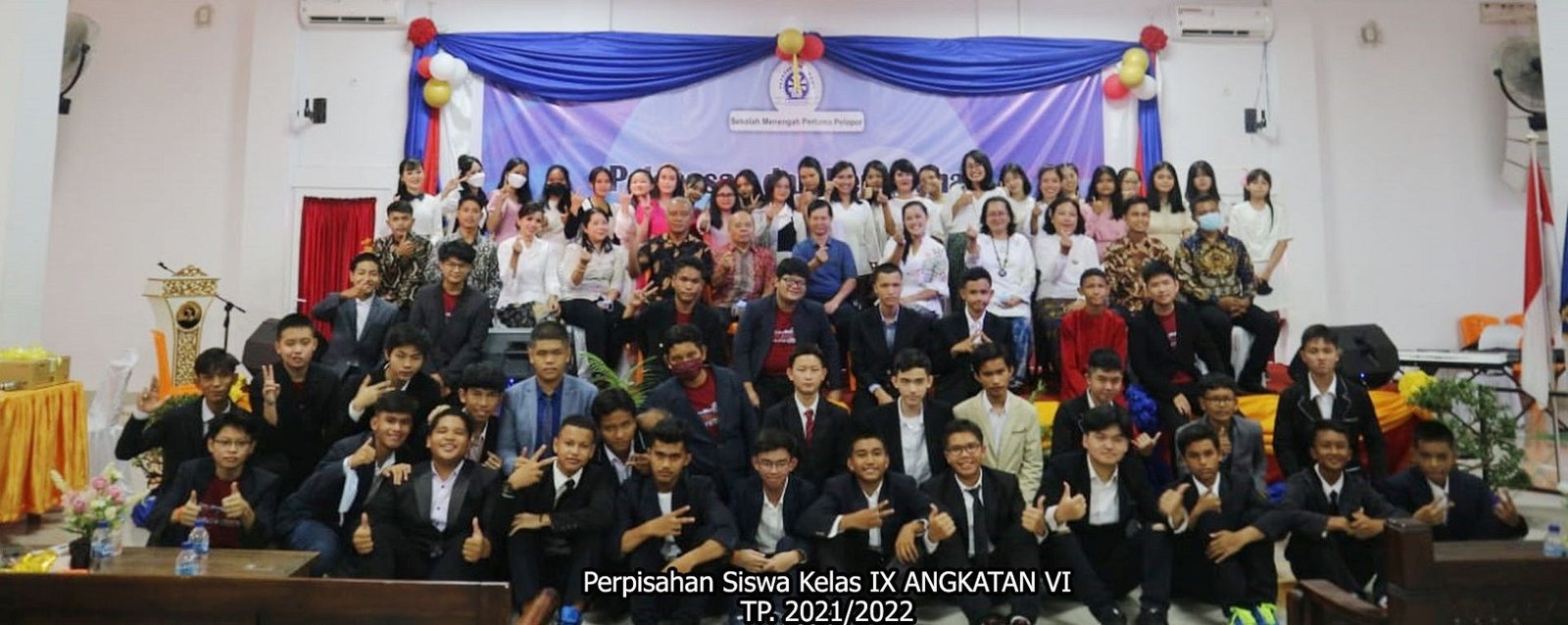 SMPS Pelopor Mandau Menggelar Acara Perpisahan Siswa Kelas IX ANGKATAN VI  TP 2021/2022
