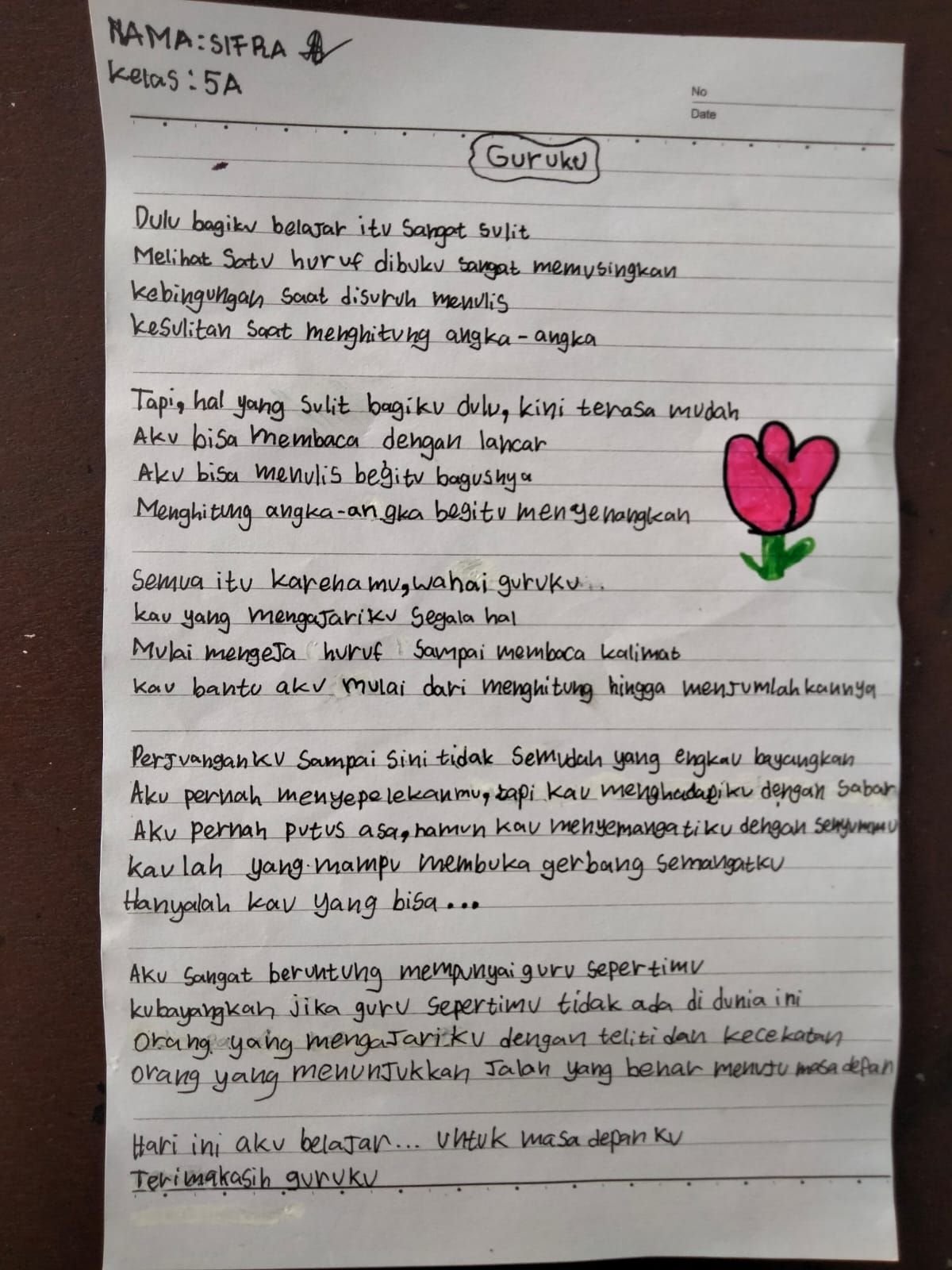 Guruku Karya Sifra Bernike Naibaho