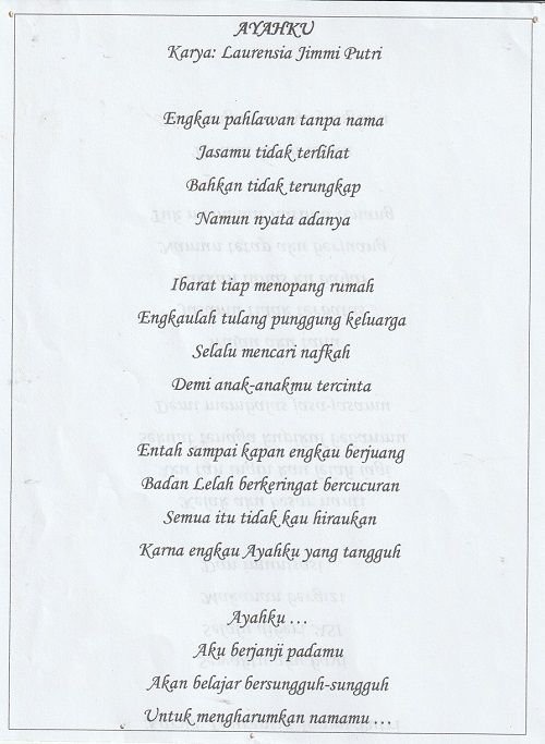 PUISI AYAHKU